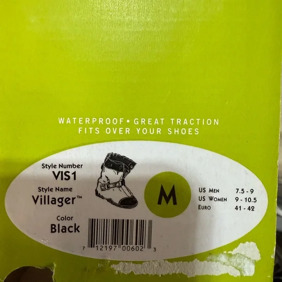 Villager Black Waterproof Shoe Covers - Picture 2 of 6